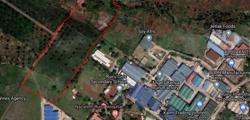 Ruiru Town 17 Acre Industrial Plot For Sale-30M