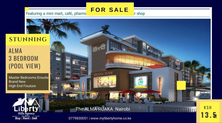 The Alma Stunning 1,  2, or 3 Br Apartments Buy from Ksh 6M-295