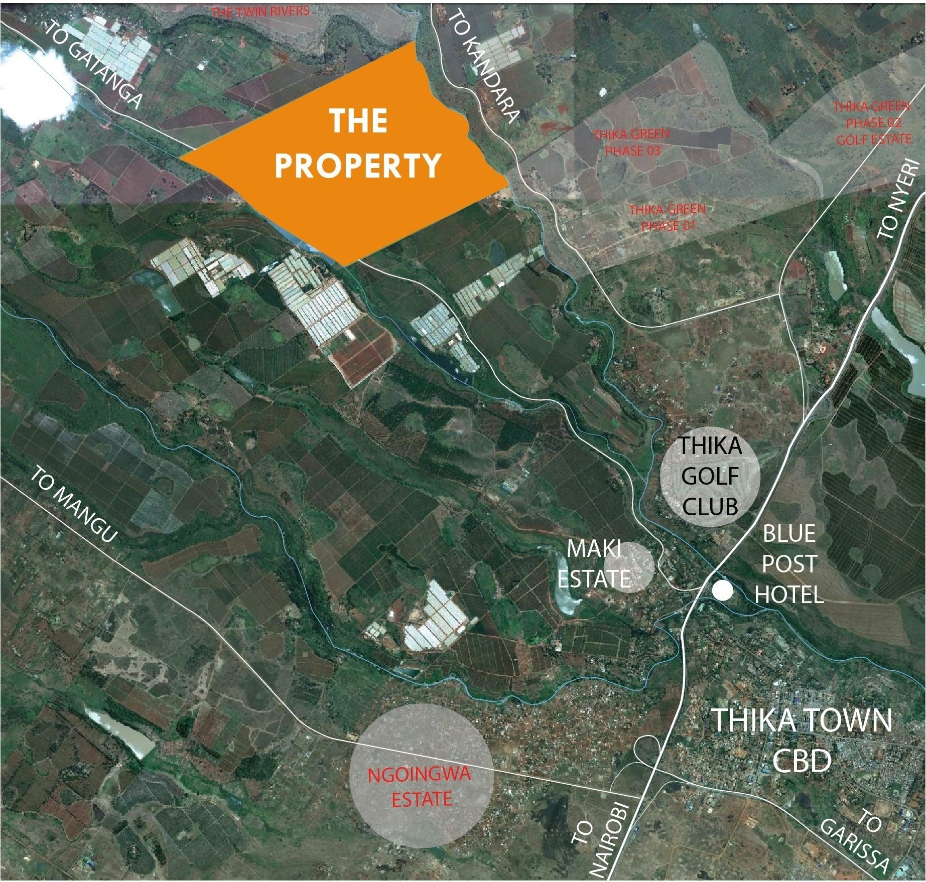 Prime thika 675-acre land for sale -14.95M- Ref-370