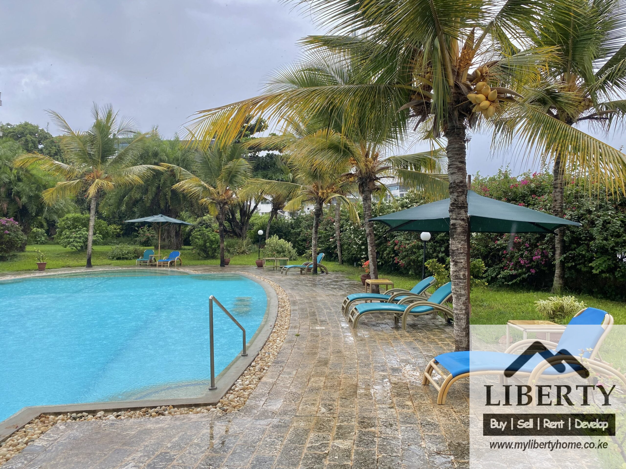 A Deluxe Beachfront 3 Bedroom Furnished Apartment In Mombasa-Nyali For Rent-250K- Ref-784
