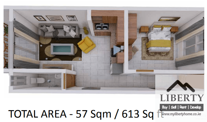 Luxury 1 Bedroom Apartment In Malindi-Oceandrive For Sale-3.9M- Ref-790