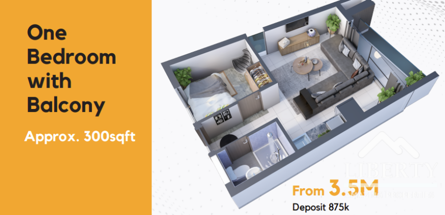 Nyayo View Suites Affordable One-1 Bedroom With Balcony Apartment In Nairobi West For Sale-3.5M- Ref-555