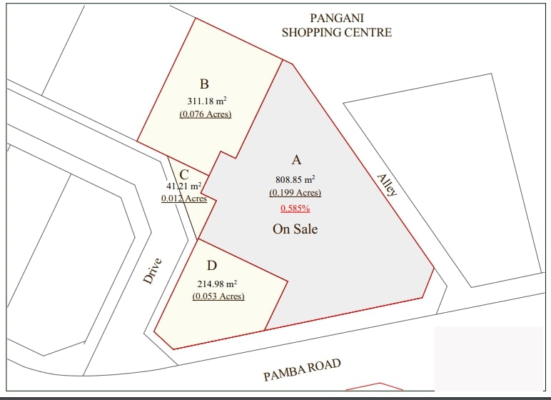 Prime 0.34 Acre Pangani Shopping Center Commercial Plot For Sale